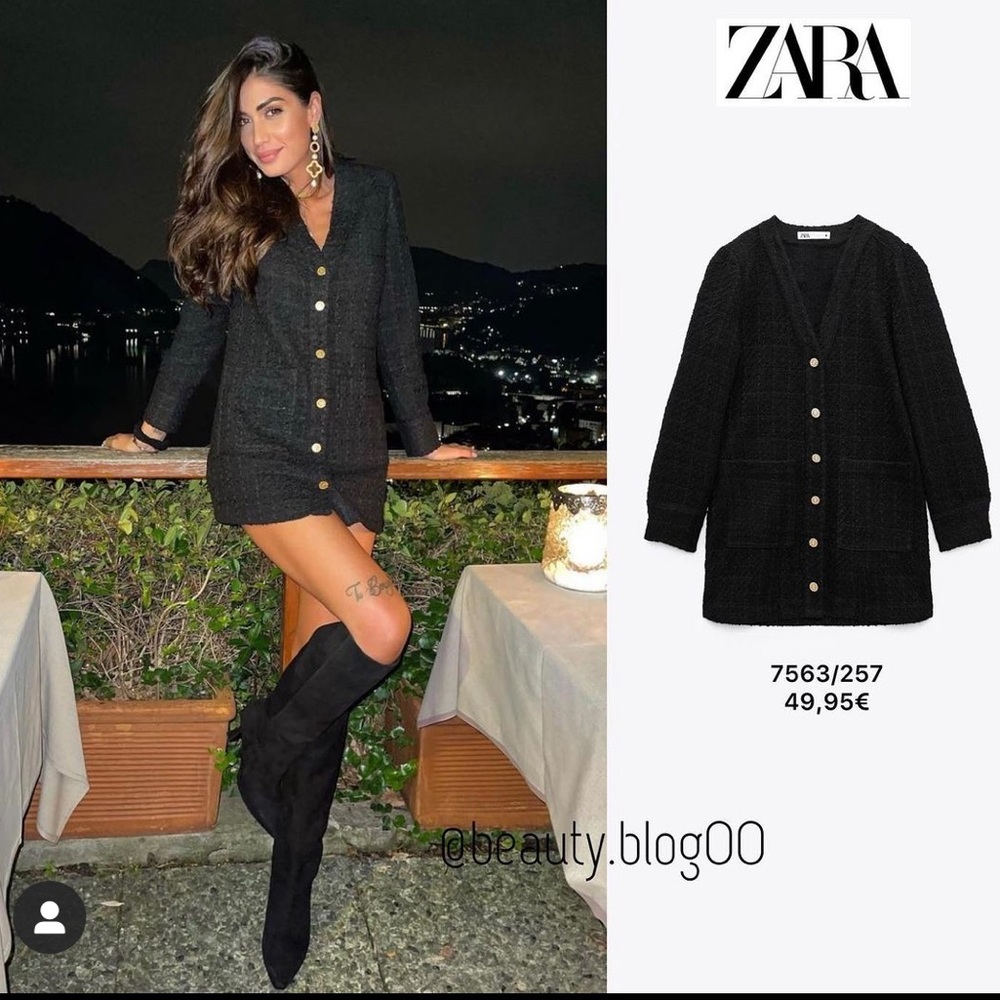 Zara weave textured dress - Picture 3 of 10